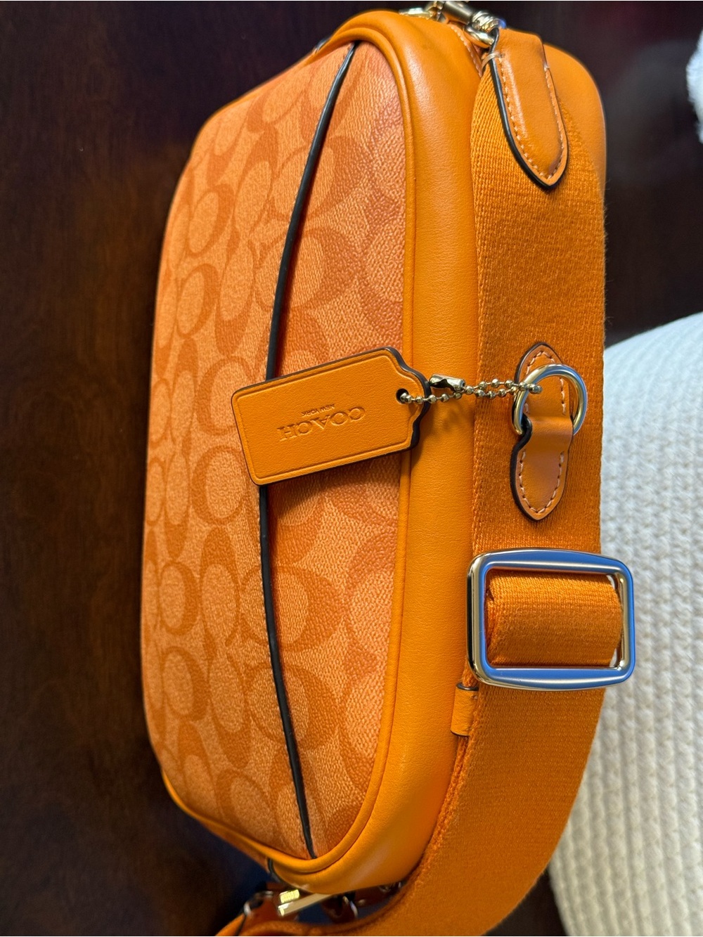 Coach Orange Signature Camera Crossbody - Picture 6 of 16